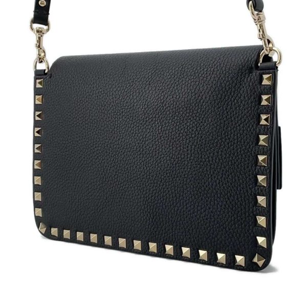 9608795 02 Valentino Garavani Rockstud Shoulder Bag Black