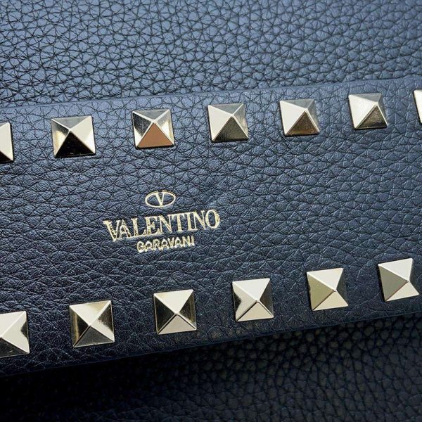 9608795 06 Valentino Garavani Rockstud Shoulder Bag Black