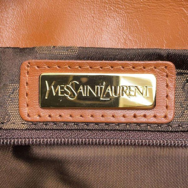 9608818 12 Yves Saint Laurent Shoulder Bag Logo Leather