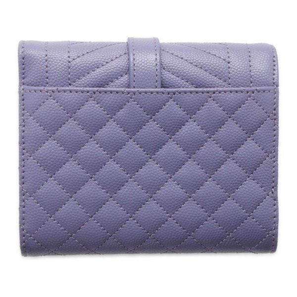 9609587 03 Saint Laurent Paris Trifold Wallet Purple