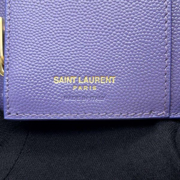 9609587 08 Saint Laurent Paris Trifold Wallet Purple