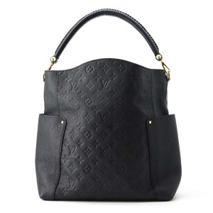 9610415 01 Louis Vuitton Epi Sac Plat Noir Tote Bag Black