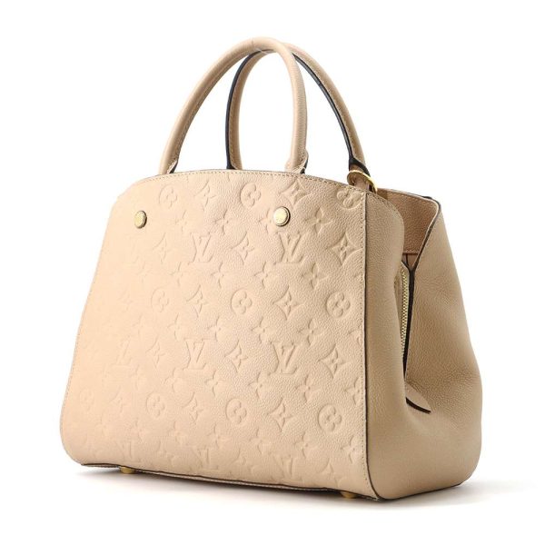 9615229 02 Louis Vuitton Montaigne MM Shoulder Bag Beige