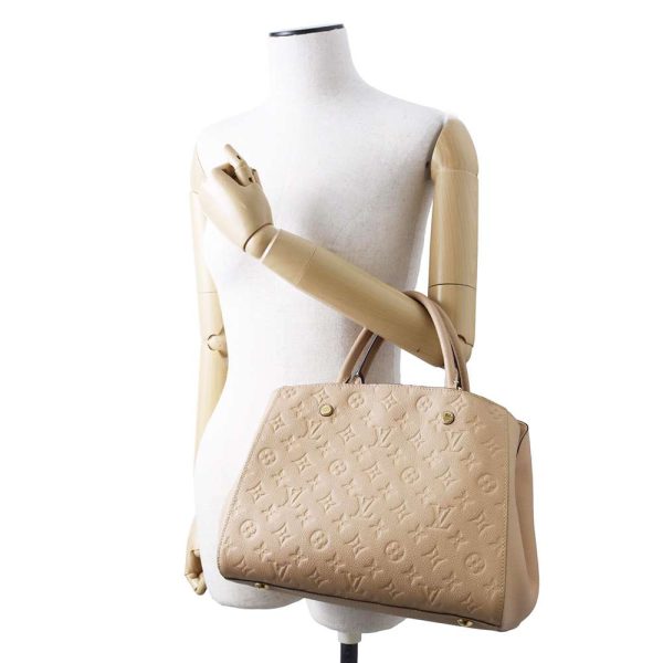 9615229 04 Louis Vuitton Montaigne MM Shoulder Bag Beige