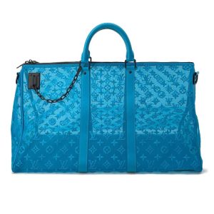 9615618 01 Louis Vuitton Monogram Denim Baggy PM Blue