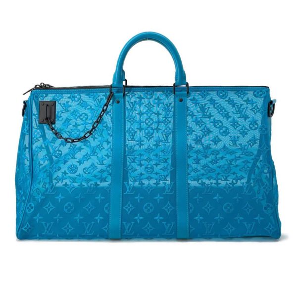 9615618 01 Louis Vuitton Boston Triangle 50 Turquoise Blue