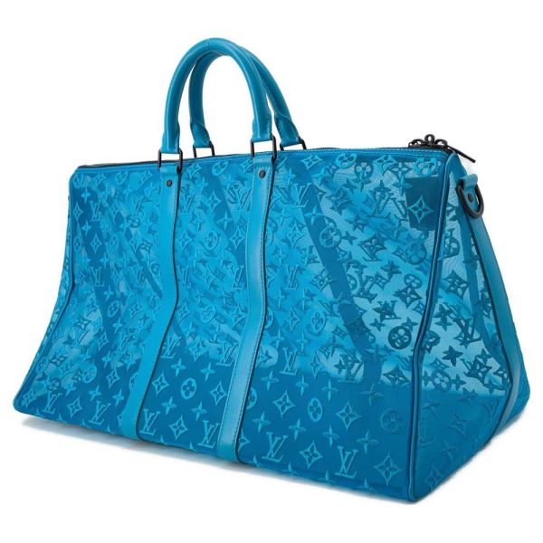 9615618 02 Louis Vuitton Boston Triangle 50 Turquoise Blue