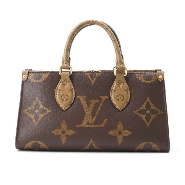 9615908 01 Louis Vuitton Handbag Giant On The Go EW Red Brown