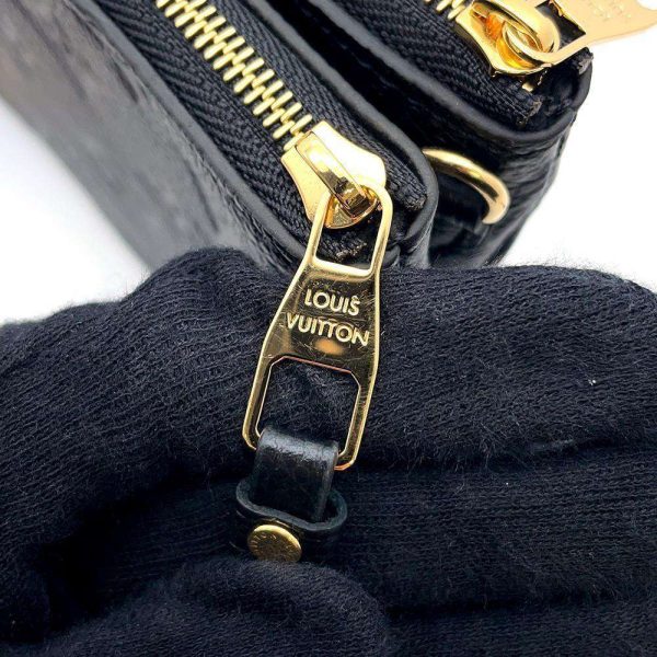 9619159 06 Louis Vuitton Chain Shoulder Bag Pochette Black