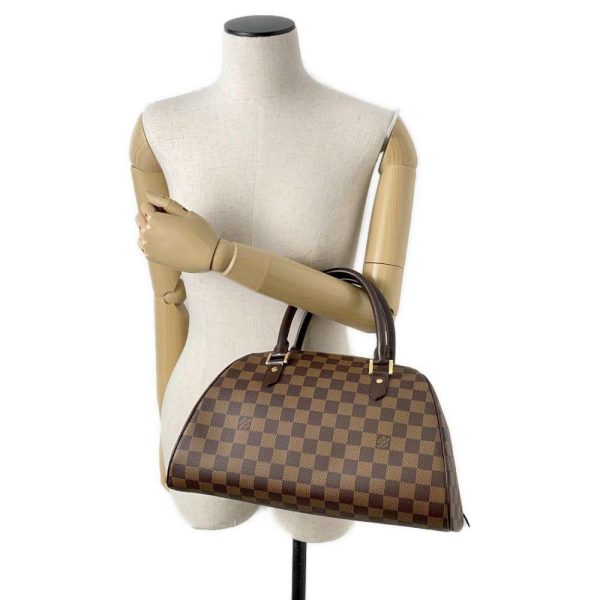 9621305 04 Louis Vuitton Handbag Damier Rivera MM Red Brown