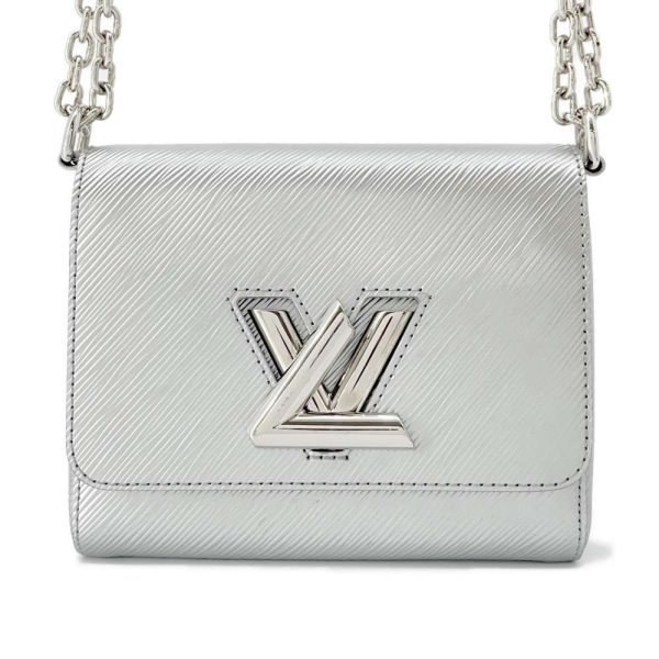 9622487 01 Louis Vuitton Chain Shoulder Bag Twist PM Argent