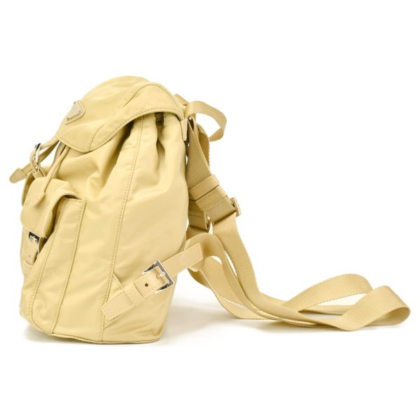 9623f090001 3 PRADA Tessuto Drawstring Backpack Rucksack Beige