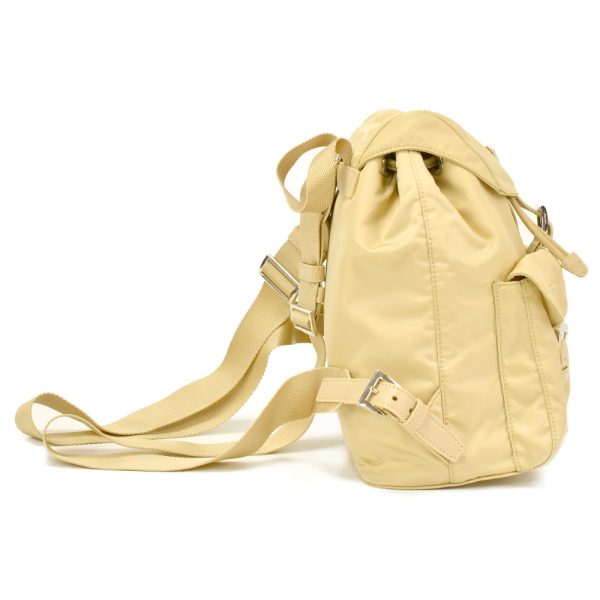 9623f090001 4 PRADA Tessuto Drawstring Backpack Rucksack Beige