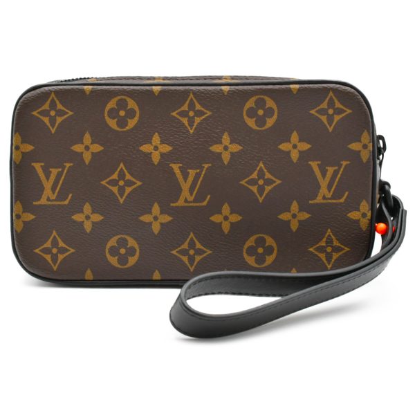 9623f090043 2 LOUIS VUITTON Pochette Volg Monogram Clutch Bag brown