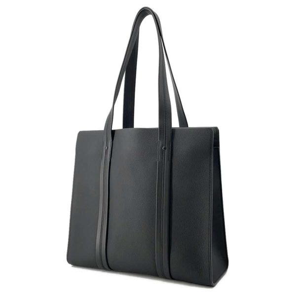 9639911 02 Louis Vuitton Tote Bag Grain Aerogram Noir Black