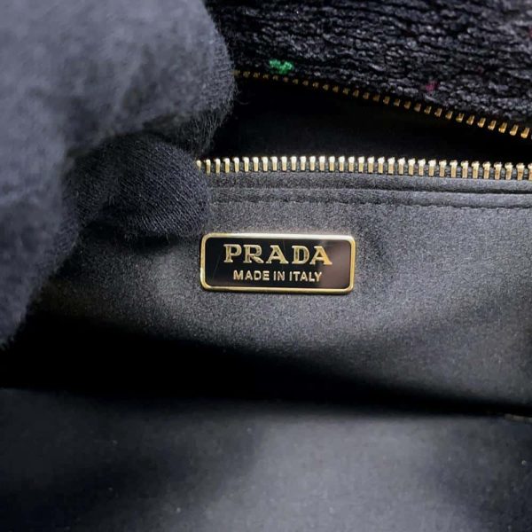 9646896 14 Prada Handbag Canapa Mini 2way Shoulder Black