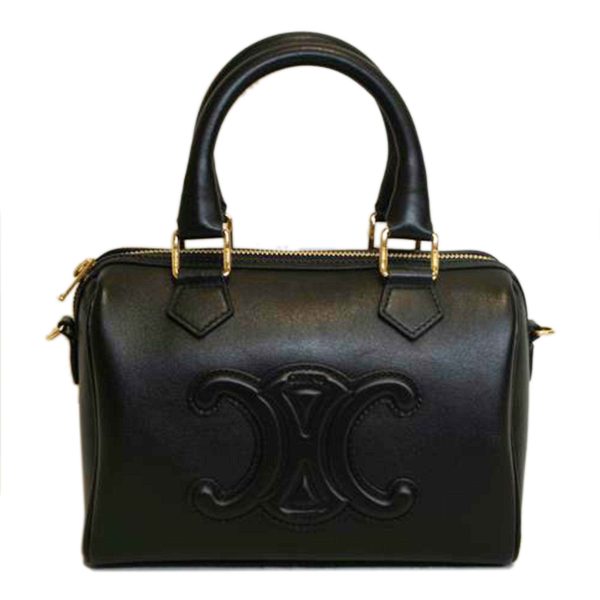 96678 1 CELINE Cuile Triomphe Small Boston Black