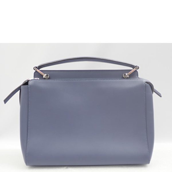 97499 2 Fendi Dotcom Leather Blue 2Way Shoulder Brand Bag