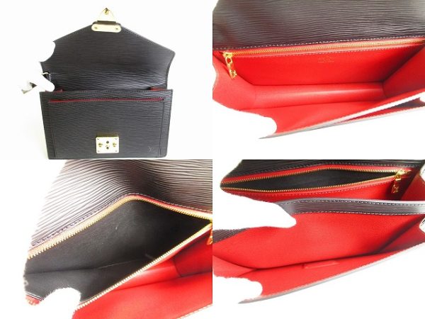 9767 8 Louis Vuitton Epi Bicolor Serie Dragonne Clutch BlackRed