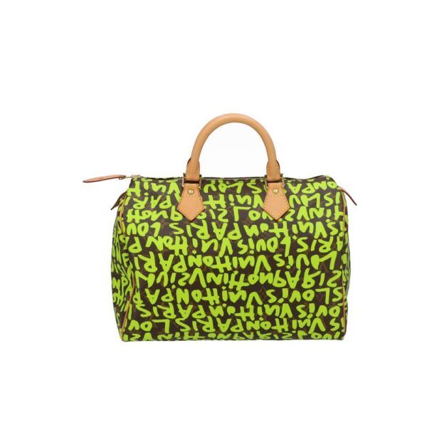 98257 2 Louis Vutton 30 Speedy Monogram Graffiti Bag