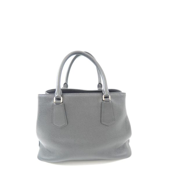 98948 2 Prada Greige 2way Leather Handbag