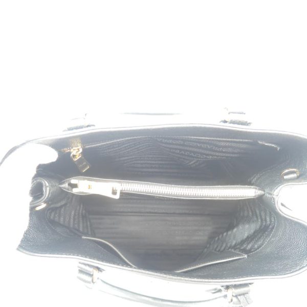 98948 5 Prada Greige 2way Leather Handbag