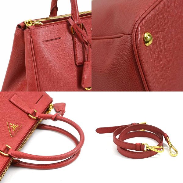 99923g 5 c Prada Handbag Shoulder Leather Bag Red