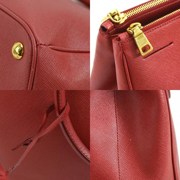 99923g 9 c Prada Handbag Shoulder Leather Bag Red