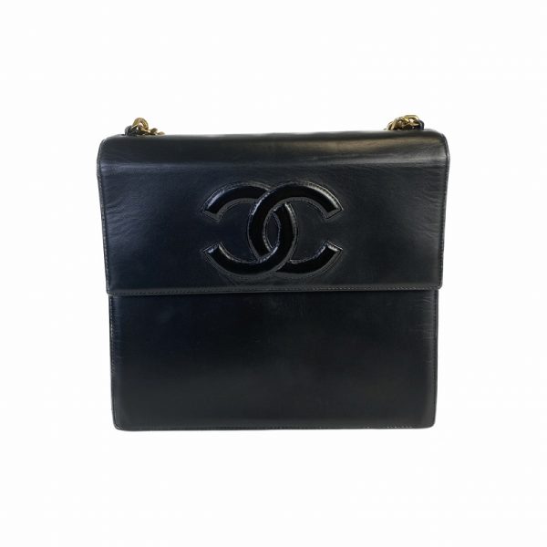 a 1444000 Chanel Cocomark Lambskin Handbag Black