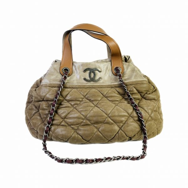 a 2461000 Chanel Matelasse 2WAY Handbag Lambskin Gray