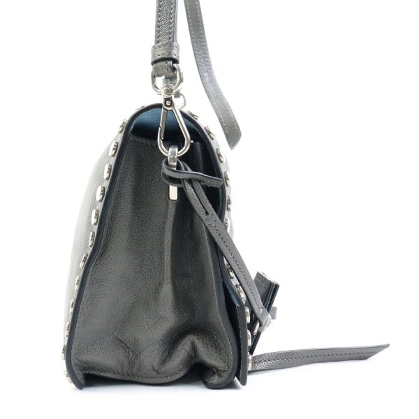 a0200 1 Prada Shoulder Leather Bag Gray