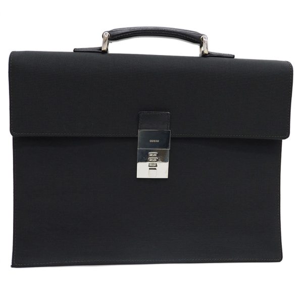 a1002096 1 Gucci Business Bag Briefcase Nylon Leather Black