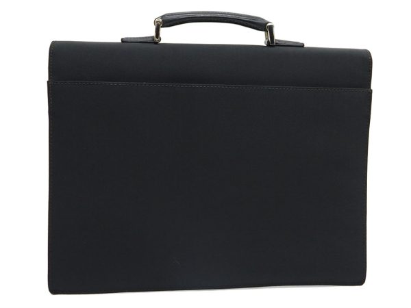 a1002096 3 Gucci Business Bag Briefcase Nylon Leather Black