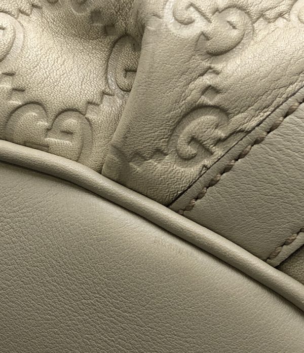 a182878018 6 Gucci Leather Tote Bag GG Canvas White