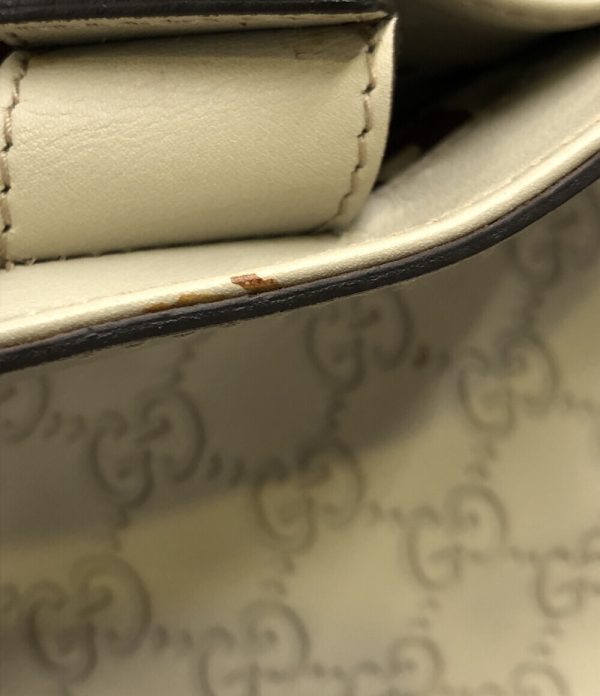 a182878018 8 Gucci Leather Tote Bag GG Canvas White