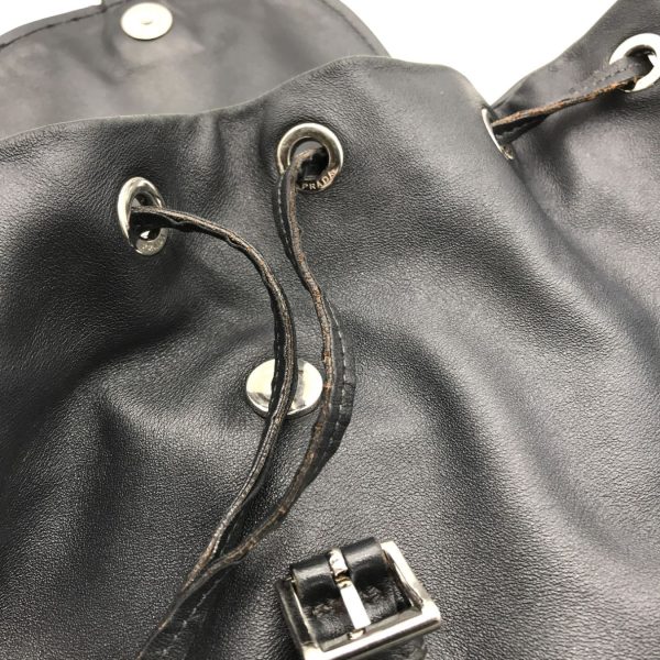 a1962 8 Prada Backpack Leather Black