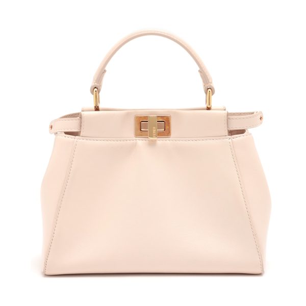 a2120485 0 Fendi Mini Peekaboo Leather Handbag Pink