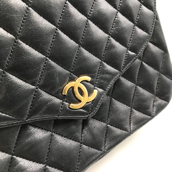 a2752 10 Chanel Cocomark Matelasse Lambskin Push Lock Chain Shoulder Bag Black