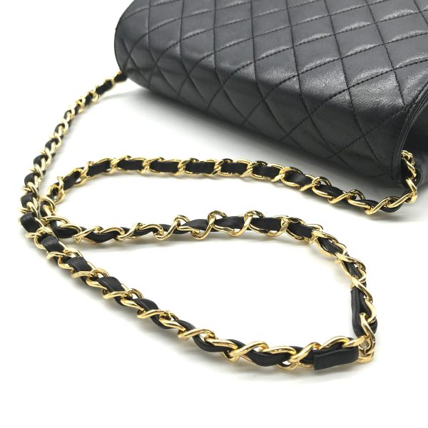 a2752 6 Chanel Cocomark Matelasse Lambskin Push Lock Chain Shoulder Bag Black