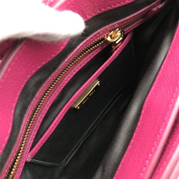 a2870 8 Miu Miu Madras 2WAY Bag Leather Pink