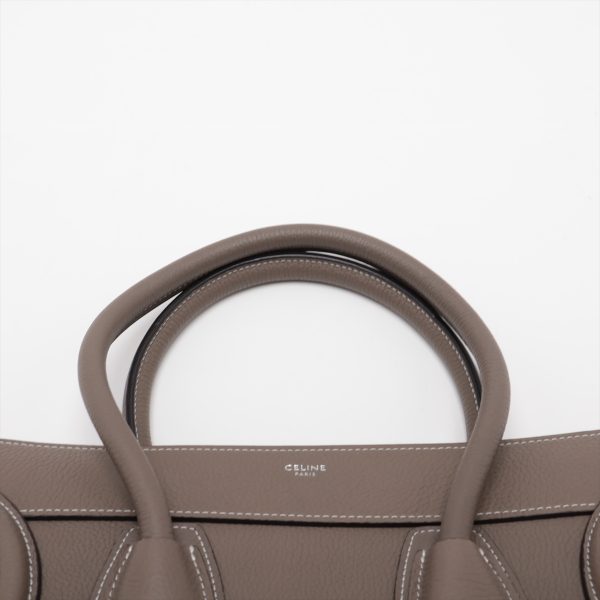 a2924721 5 Celine Luggage Micro Shopper Leather Greige