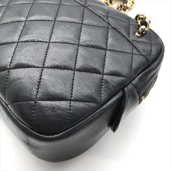 a3894 4 Chanel Cocomark Matelasse Lambskin Chain Shoulder Bag Black