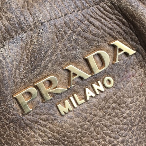 a4032 9 Prada Tote Bag Belt Design Brown