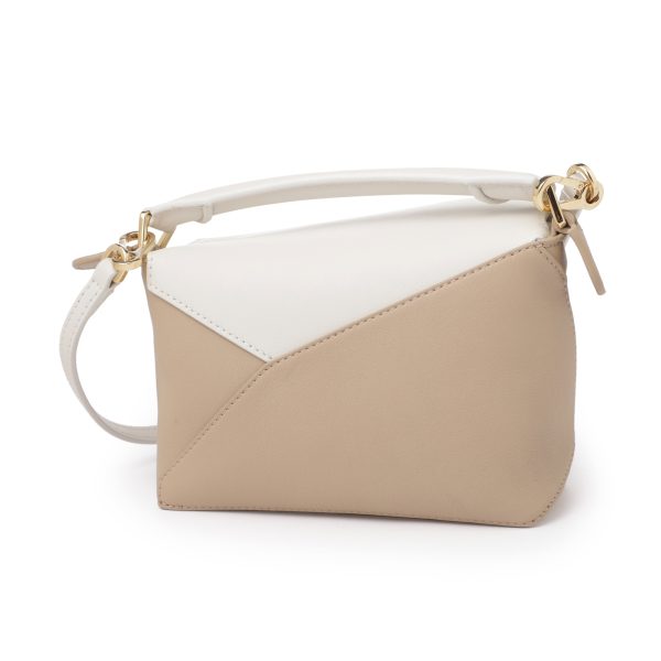 a510p88x3004 Loewe Puzzle Edge Mini 3WAY Shoulder Bag Beige