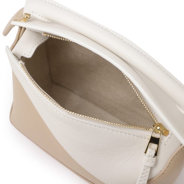 a510p88x3005 Loewe Puzzle Edge Mini 3WAY Shoulder Bag Beige