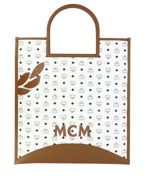 a9b930135574715 ba 2 MCM Tote Bag White