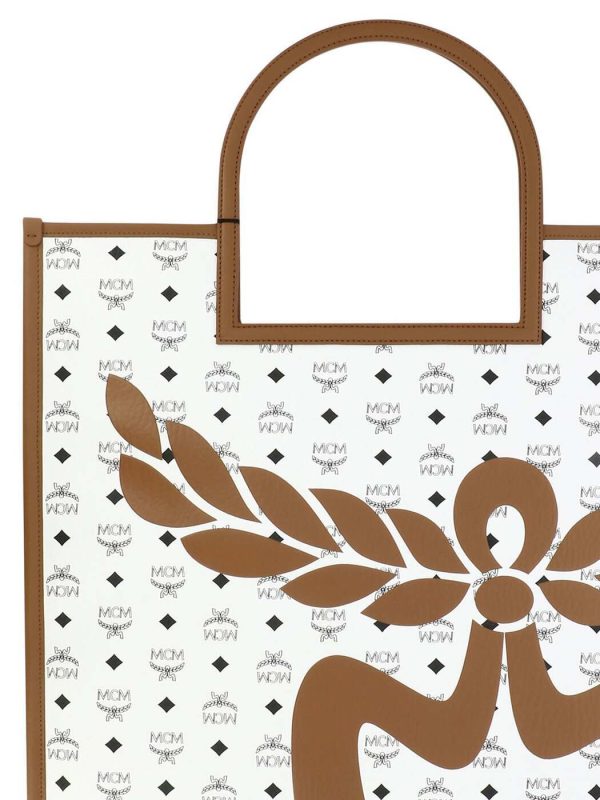 a9b930135574715 ba 3 MCM Tote Bag White