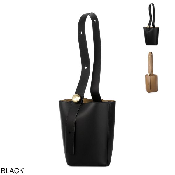 aanbbbwx0101 Loewe Pebble Bucket Medium Black