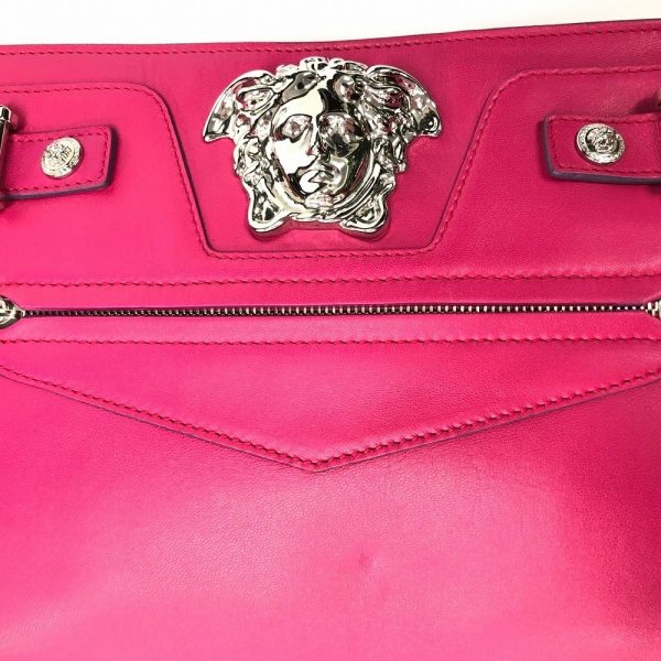 ai tdc 023950 5 Versace Clutch Bag Medusa Silver Hardware Handbag Pink