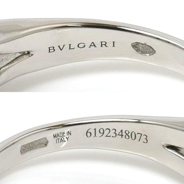 an23 0704 2 5 BVLGARI Platinum Diamond Ring Incontro DAmore